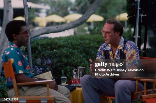 Los Angeles, CA Craig T Nelson being interviewed on the ABC tv special 'P.I.P.'s'.