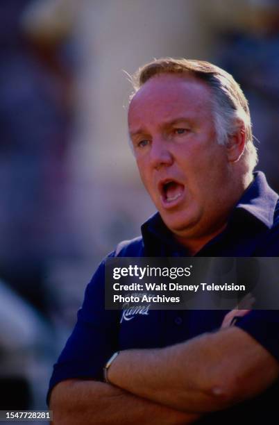Rams Head Coach John Robinson, NFL Football, Dallas Cowboys vs Los Angeles Rams, at Anaheim Stadium.