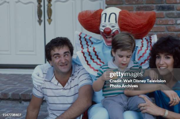 Los Angeles, CA Bozo the Clown appearing on the ABC tv special 'The Real Trivial Pursuit' based on the popular board game.