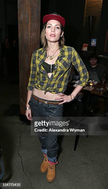 Skylar Grey attends Flaunt Magazine Fetes Latest Issue Hosted By Leighton Meester With Diesel Black Gold & Stetson Bourbon held at Ink on October 25,...