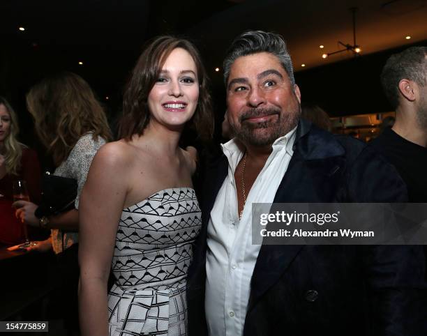 Leighton Meester and Luis Barajas at Flaunt Magazine Fetes Latest Issue Hosted By Leighton Meester With Diesel Black Gold & Stetson Bourbon held at...