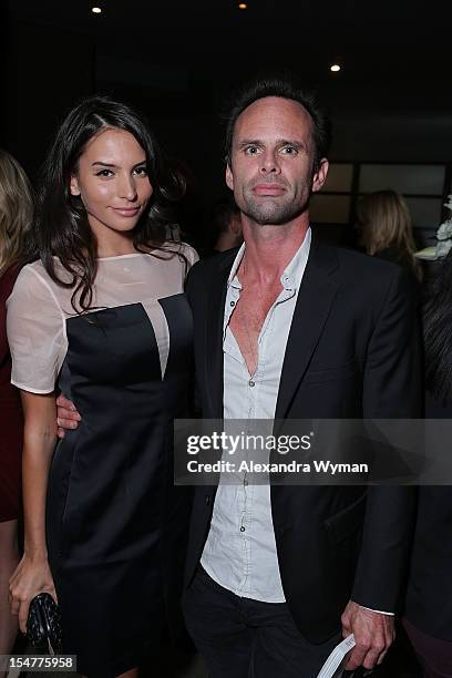 Genesis Rodriguez and Walton Goggins at Flaunt Magazine Fetes Latest Issue Hosted By Leighton Meester With Diesel Black Gold & Stetson Bourbon held...