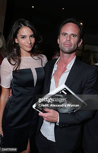 Genesis Rodriguez and Walton Goggins at Flaunt Magazine Fetes Latest Issue Hosted By Leighton Meester With Diesel Black Gold & Stetson Bourbon held...