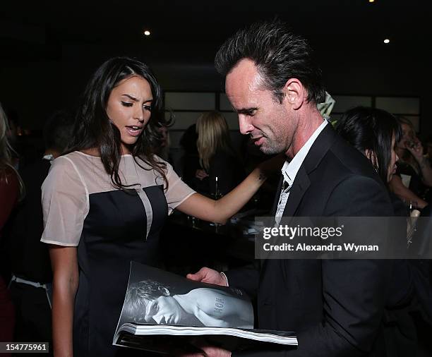 Genesis Rodriguez and Walton Goggins at Flaunt Magazine Fetes Latest Issue Hosted By Leighton Meester With Diesel Black Gold & Stetson Bourbon held...