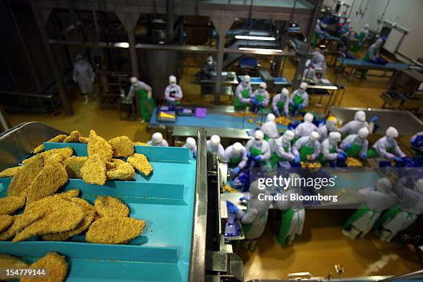 Chicken Fillets Pacaging Frozen Chicken Packaging Photos and Premium High Res Pictures - Getty ...