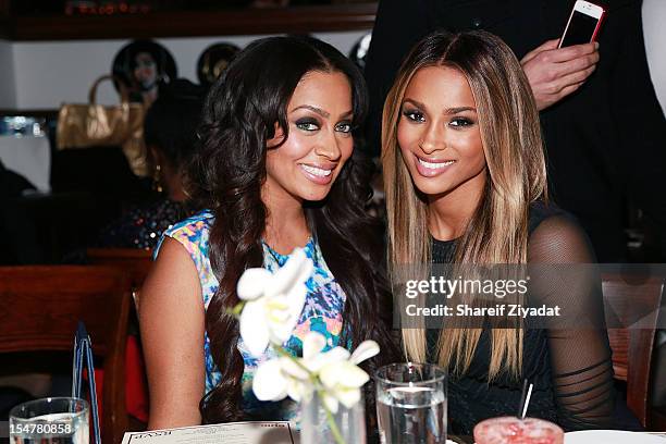 Lala Anthony and Ciara attend the celebratory dinner in honor of the "Got Me Good" video launch on October 25, 2012 at RSVP in New York City.