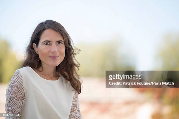 Writer and journalist Mazarine Pingeot is photographed for Paris Match on September 21, 2012 in Paris, France.
