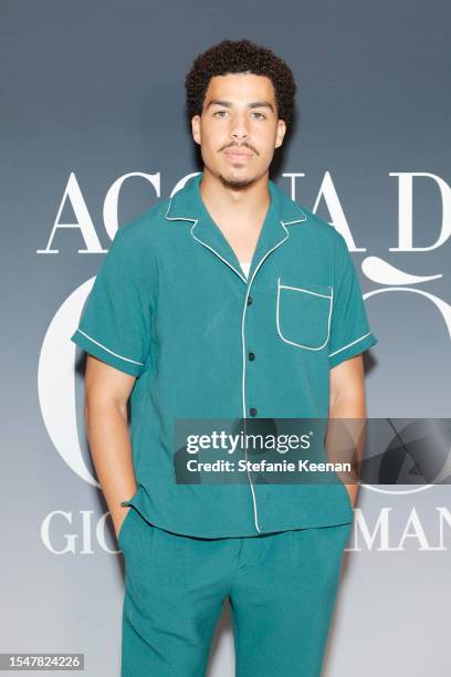 Marcus Scribner attends as Armani Beauty Celebrates ACQUA DI GIO and Gen A on July 15, 2023 in Malibu, California.