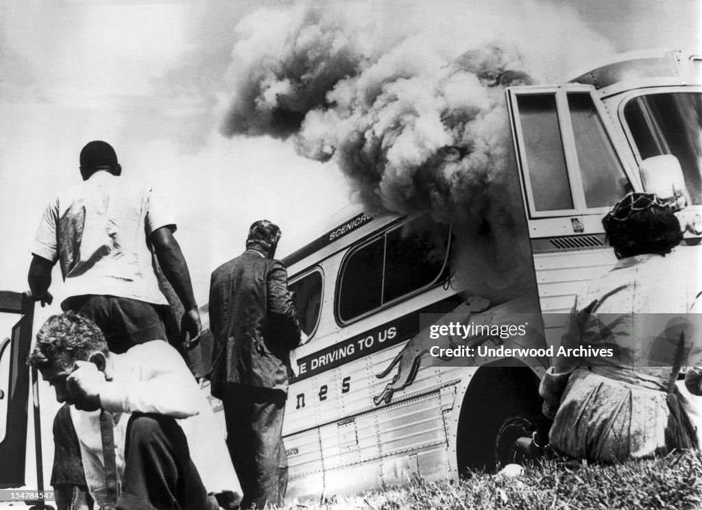 Freedom Riders Burned Bus