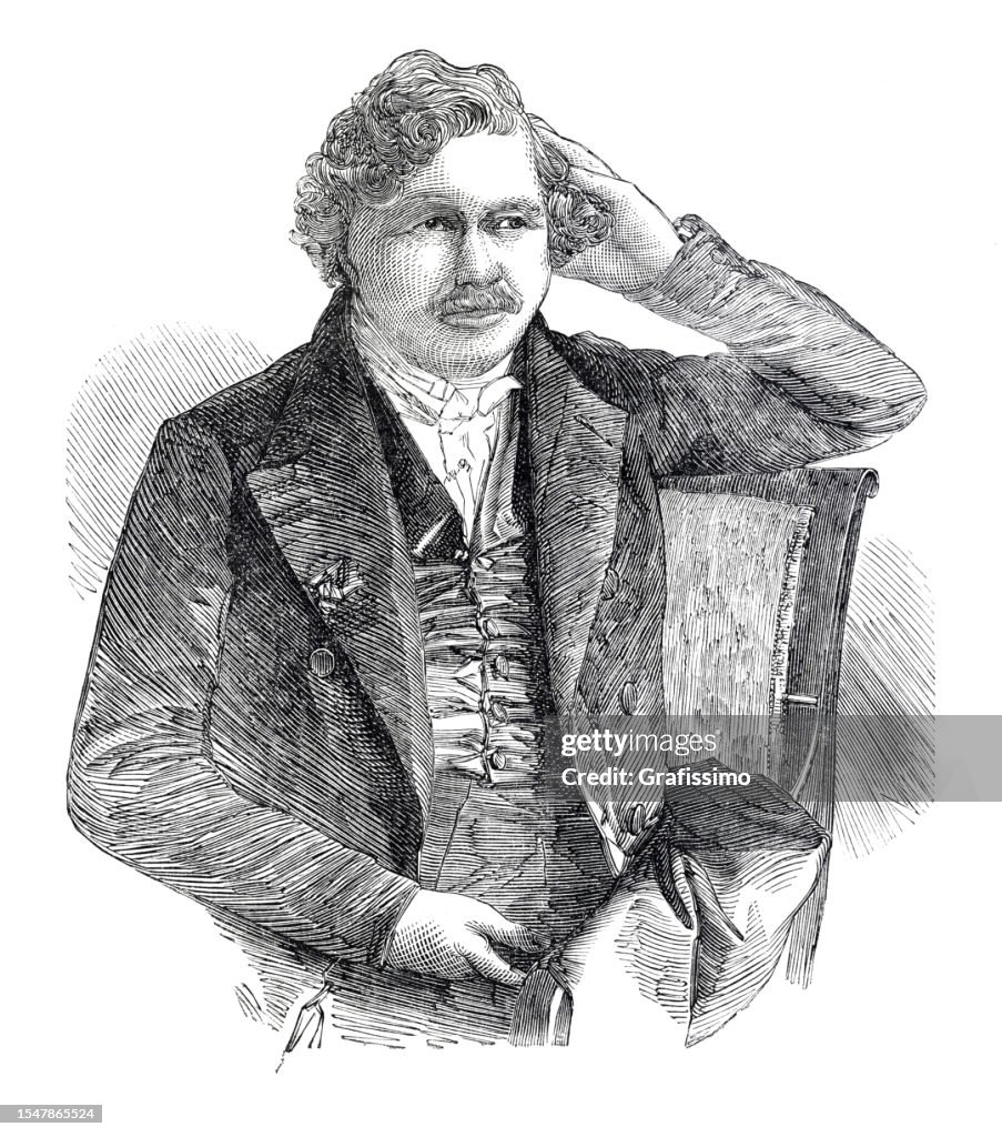 Retrato de Louis Daguerre 1853