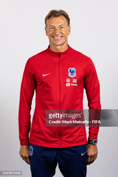 Herve Renard, Head Coach of France, poses during the official FIFA Women's World Cup Australia & New Zealand 2023 portrait session on July 16, 2023...