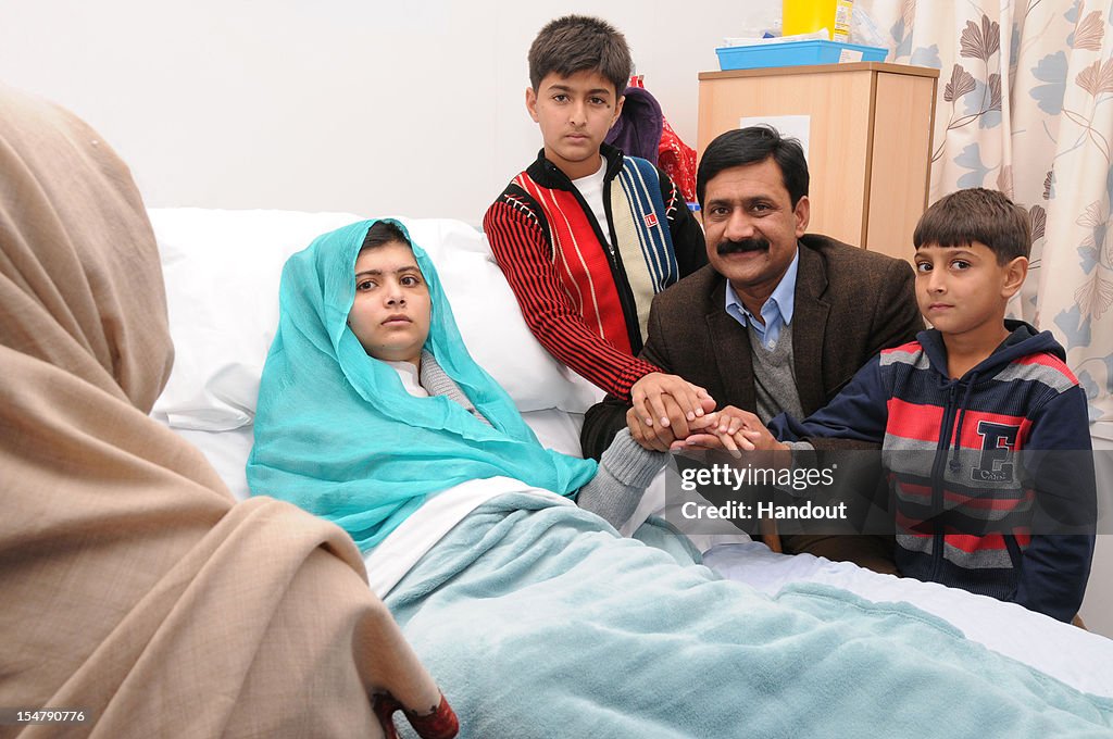 Family Of Malala Yousafzai Arrive In UK