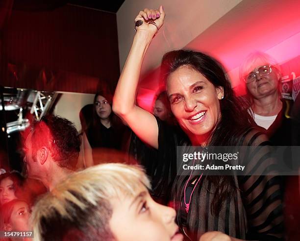 Laurie Lynn Stark co-owner of Chrome Hearts enjoys the party during the ELLEgirl Night in association with Chrome Hearts at Fiat Caffe on October 26,...