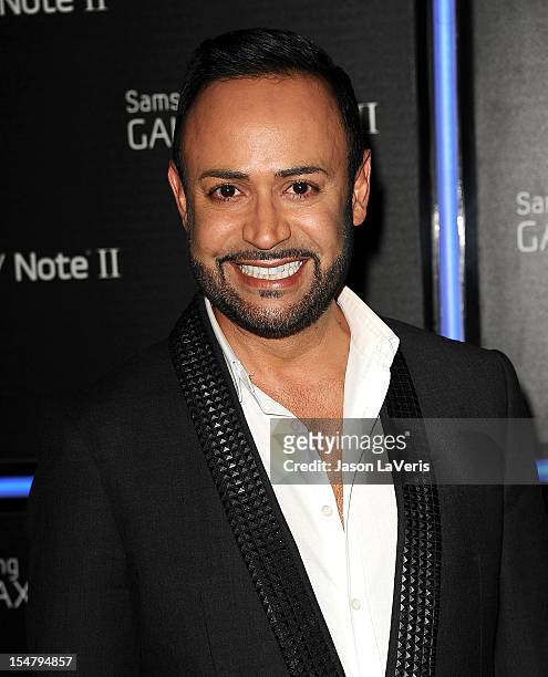 Nick Verreos attends the launch of the Samsung Galaxy Note II on October 25, 2012 in Beverly Hills, California.