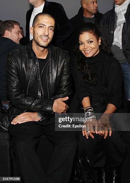 Wissam Al Mana and Janet Jackson attend Kira Plastinina's fashion show on October 25, 2012 in Moscow, Russia.