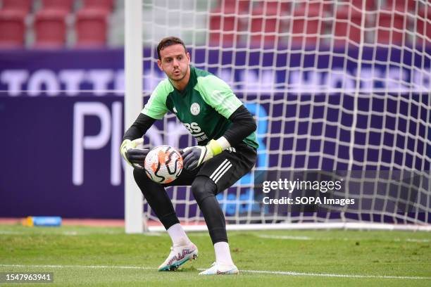 Danny Ward of Leicester City in training session during the pre-season match against Tottenham Hotspur at Rajamangala Stadium.