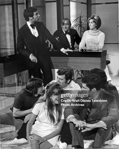 Los Angeles, CA Tom Jones, Tony Bennett, Vikki Carr, Ace Trucking Company, Fred Willard appearing on the ABC tv series 'This Is Tom Jones'.