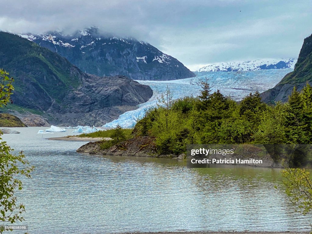Mendenhall Glacier and Mendenhall Lake, Juneau, Alaska
