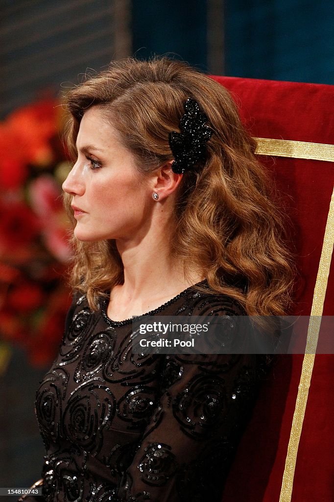 Spanish Royals Attend Principes de Asturias Awards 2012 - Gala