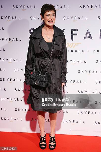 Corinne Clery attends 'Skyfall' Rome premiere at The Space Moderno on October 26, 2012 in Rome, Italy.