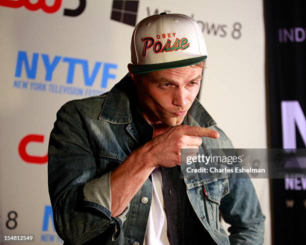 Actor Wilson Bethel attends "Stupid Hype" Series Premiere at 54 Varick on October 26, 2012 in New York City.