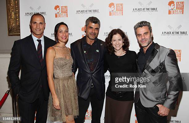 Nigel Barker, Cristen Barker, Mike Ruiz, Ally Sheedy and Martin Berusch attend "A Place At The Table" Annual Dinner Benefiting Homeless LGBT Youth at...