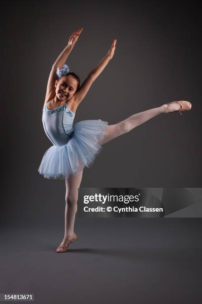 girl (8) in blue, ballerina dancer - fake of indian girls stock pictures, royalty-free photos & images