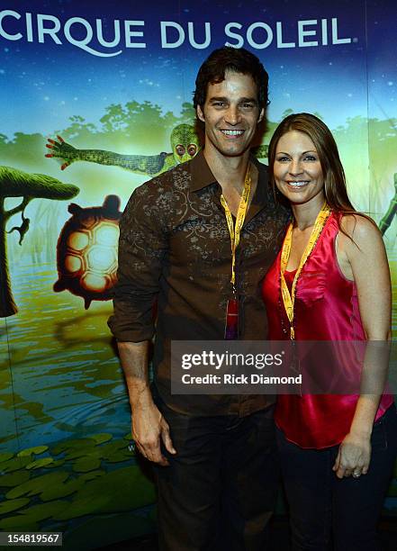 S Rob Marciano and Eryn Marciano attend Cirque du Soleil TOTEM Premiere at Atlantic Station on October 26, 2012 in Atlanta, Georgia.