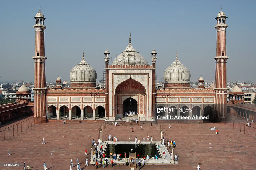 Jama Masjid courtyard