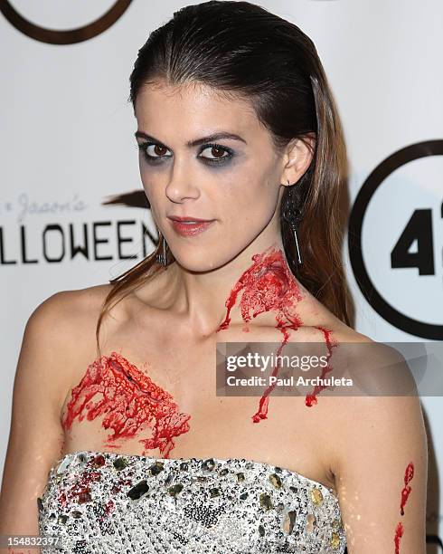 Actress Lindsey Shaw attends Fred & Jason's annual Halloweenie charity event at The Lot on October 26, 2012 in West Hollywood, California.