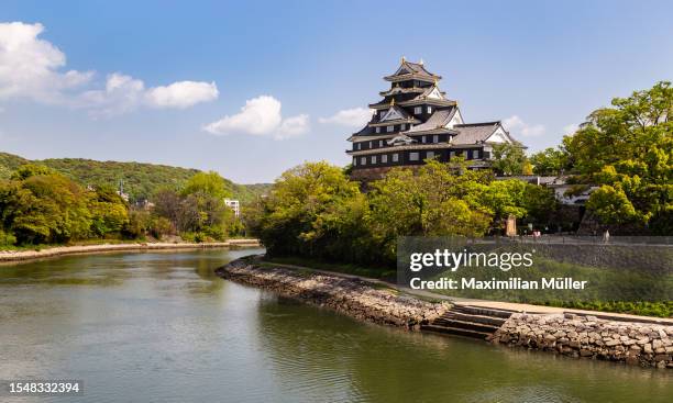 okayama castle, okayama, japan - präfektur okayama stock pictures, royalty-free photos & images