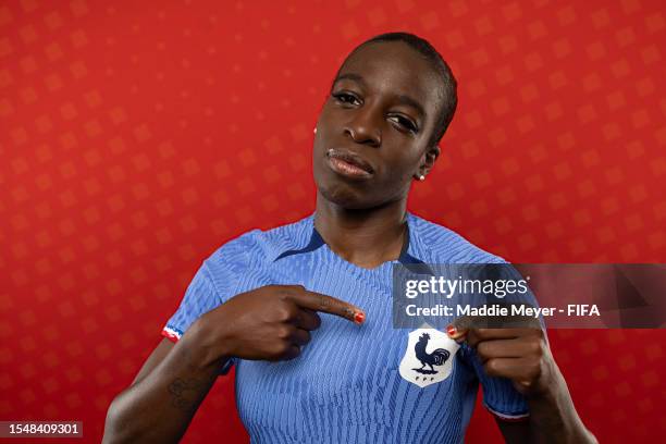 Viviane Asseyi of France poses for a portrait during the official FIFA Women's World Cup Australia & New Zealand 2023 portrait session on July 16,...