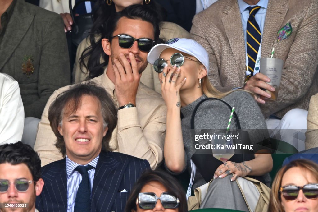 Celebrity Sightings At Wimbledon 2023 - Day 14