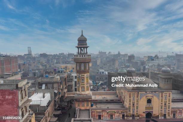 landmarks of lahore pakistan - pakistan monument stock pictures, royalty-free photos & images