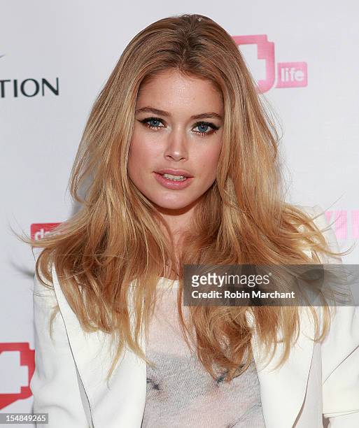 Model Doutzen Kroes attends dance4life Cocktail Party at Milk Studios on October 27, 2012 in New York City.