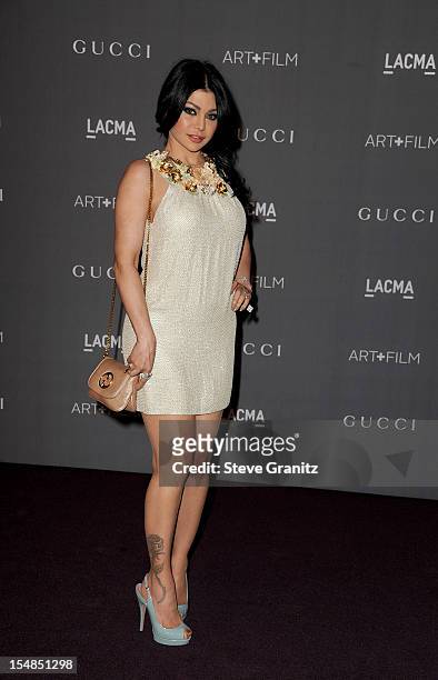 Actress Haifa Wehbe arrives at LACMA Art + Gala at LACMA on October 27, 2012 in Los Angeles, California.