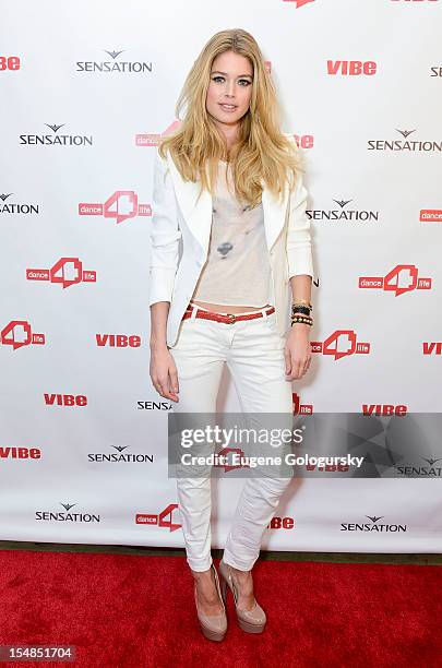 Doutzen Kroes dance4life USA Cocktail Party Supported By Sensation at Milk Studios on October 27, 2012 in New York City.