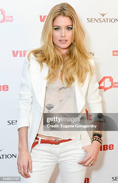 Doutzen Kroes dance4life USA Cocktail Party Supported By Sensation at Milk Studios on October 27, 2012 in New York City.