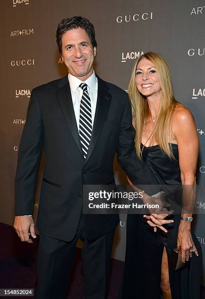 Producer Steven Levitan and Krista Levitan arrive at LACMA 2012 Art + Film Gala Honoring Ed Ruscha and Stanley Kubrick presented by Gucci at LACMA on...