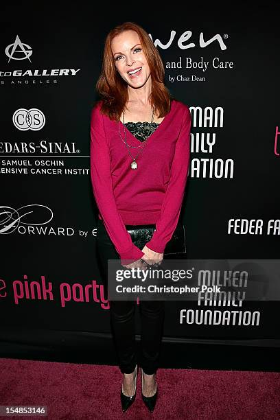 Actress Marcia Cross arrives at Elyse Walker presents the 8th annual Pink Party hosted by Michelle Pfeiffer to benefit Cedars-Sinai Women's Cancer...