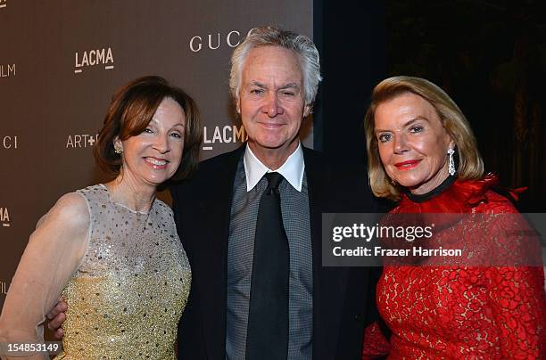 Suzanne Kayne, Ric Kayne and Donna MacMillan arrive at LACMA 2012 Art + Film Gala Honoring Ed Ruscha and Stanley Kubrick presented by Gucci at LACMA...