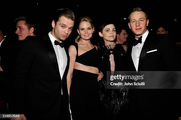 Actor Sebastian Stan, Actress Jennifer Morrison, Actress Ginnifer Goodwin and Actor Josh Dallas attend LACMA 2012 Art + Film Gala Honoring Ed Ruscha...