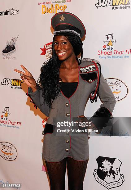 Carlina Rebeiro attends The Shoe Crew Halloween Bash Charity Event at Rubix Hollywood on October 27, 2012 in Hollywood, California.