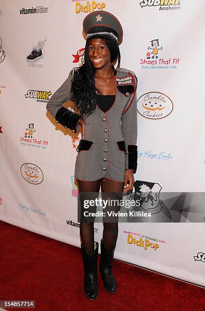 Carlina Rebeiro attends The Shoe Crew Halloween Bash Charity Event at Rubix Hollywood on October 27, 2012 in Hollywood, California.