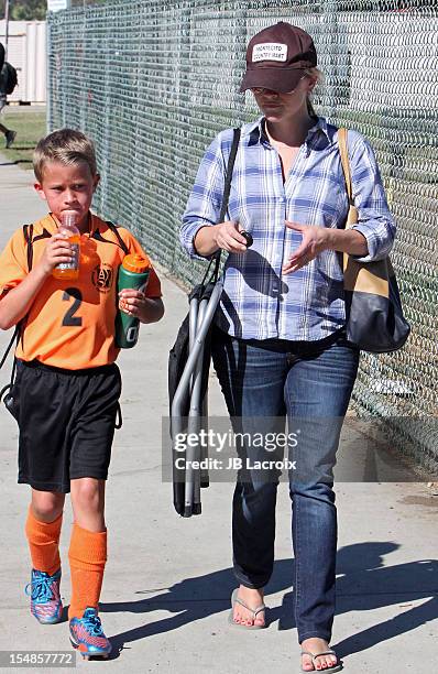 Reese Witherspoon and Deacon Phillippe are seen on October 27, 2012 in Los Angeles, California.