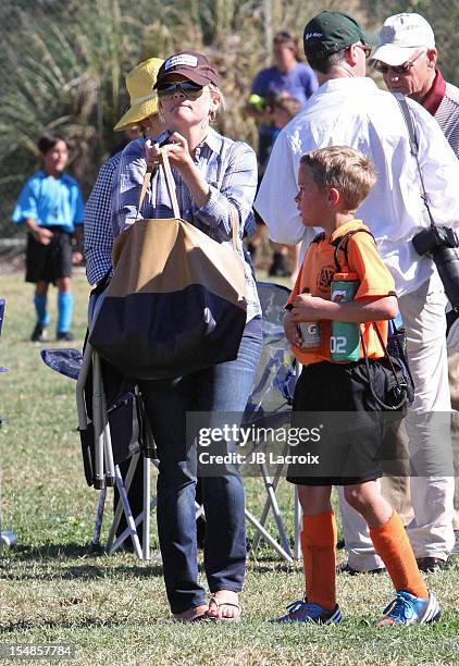 Reese Witherspoon and Deacon Phillippe are seen on October 27, 2012 in Los Angeles, California.