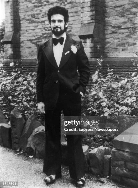 Portrait of British serial killer Peter Sutcliffe, a.k.a. 'The Yorkshire Ripper,' on his wedding day, August 10, 1974.