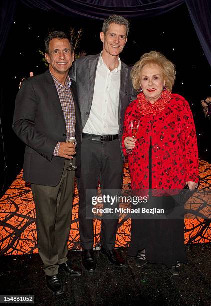 Founder of CAAF Joe Cristina and chief executive officer of Keep A Child Alive Peter Twyman and Doris Roberts attend Keep A Child Alive Presents 2012...