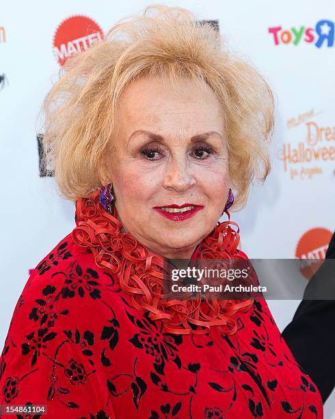 Actress Doris Roberts attends the Keep A Child Alive 2012 Dream Halloween Los Angeles charity event at Barker Hangar on October 27, 2012 in Santa...