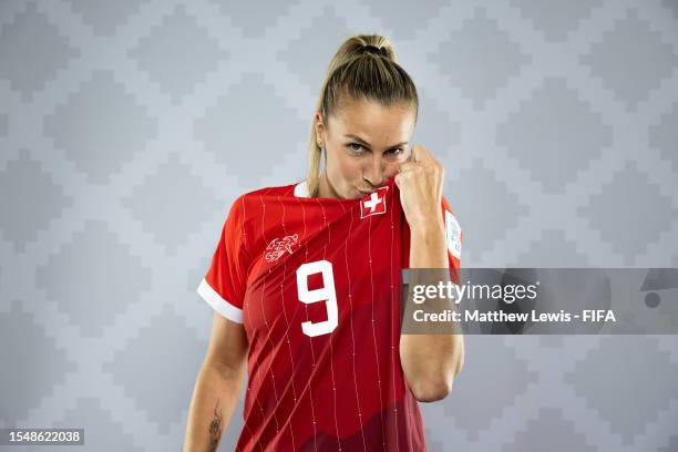 Ana-Maria Crnogorcevic of Switzerland poses during the official FIFA Women's World Cup Australia & New Zealand 2023 portrait session on July 16, 2023...